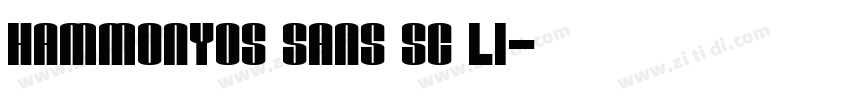 HammonyOS Sans SC Li字体转换